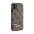 Miniatyrbillede 4 af 8: Guess 4G Printed Stripe - iPhone 11 / iPhone XR-cover (brun)