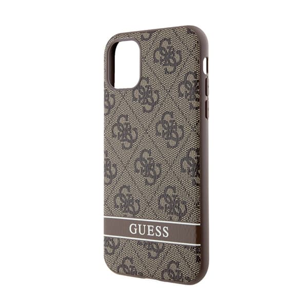 Guess 4G Printed Stripe - iPhone 11 / iPhone XR-cover (brun)