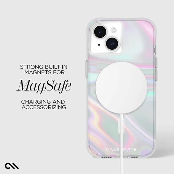Case-Mate Soap Bubble MagSafe - iPhone 15 / iPhone 14 / iPhone 13 kotelo (irdescent)