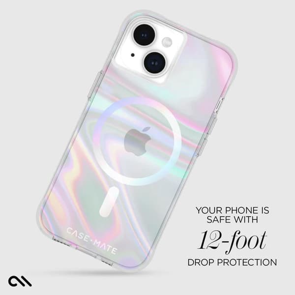 Case-Mate Soap Bubble MagSafe - iPhone 15 / iPhone 14 / iPhone 13 kotelo (irdescent)