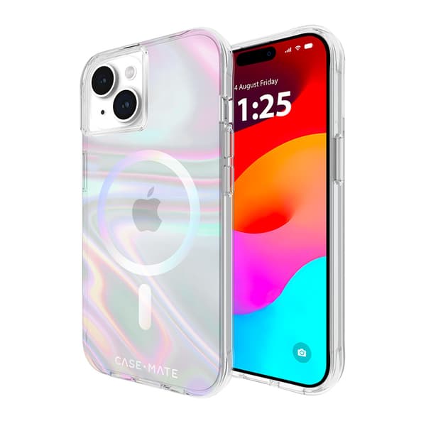 Case-Mate Soap Bubble MagSafe - iPhone 15 / iPhone 14 / iPhone 13 kotelo (irdescent)