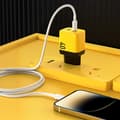 Miniatyrbillede 6 af 10: WEKOME WP-U128 - 2x USB-C superhurtig oplader GaN 40W vægoplader (gul)