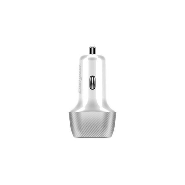 Energizer Ultimate - USB-C & USB-A 38W PD + QC3.0 billaddare (vit/silver)