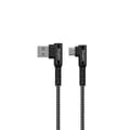 Miniatyrbild 1 av 3: Energizer Ultimate - USB-A till USB-C spelkabel 90° 2m (svart)