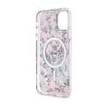 Pikkukuva 7 / 8: Guess Flower MagSafe - iPhone 11 -kotelo (vaaleanpunainen)