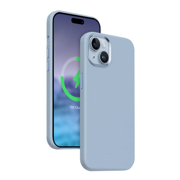 Crong Color Cover LUX Magnetic - iPhone 15 Plus MagSafe -kotelo (sininen)