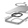 Pikkukuva 3 / 5: Crong Hybrid Frost MAG -suojus - iPhone 15 Pro Max MagSafe -kotelo (harmaa)