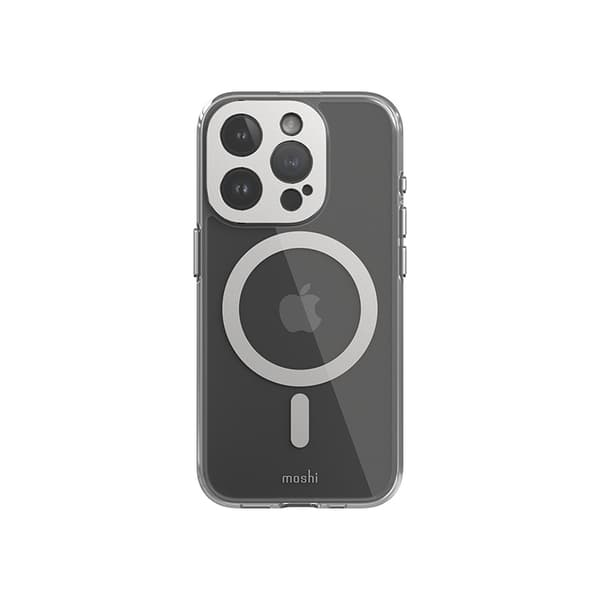 Moshi iGlaze MagSafe - iPhone 15 Pro etui (Luna Silver)