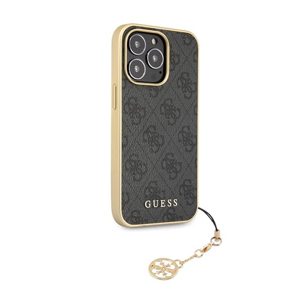 Guess 4G Charms Collection - iPhone 14 Pro Max -kotelo (harmaa)