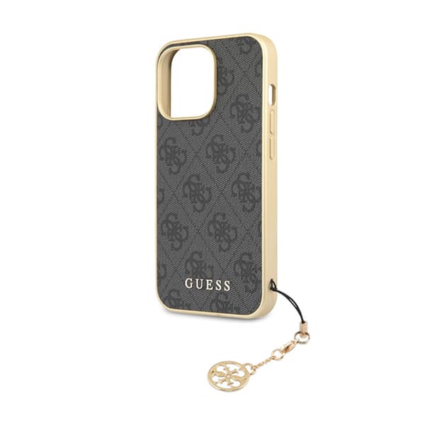 Guess 4G Charms Collection - iPhone 14 Pro Max -kotelo (harmaa)