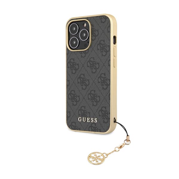 Guess 4G Charms Collection - iPhone 14 Pro Max -kotelo (harmaa)