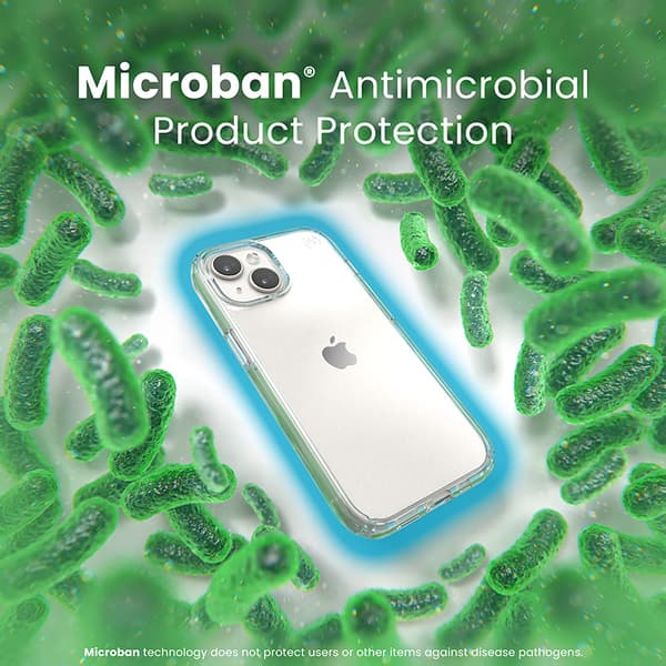 Speck Presidio Perfect-Clear - iPhone 15 / iPhone 14 / iPhone 13 etui (gennemsigtig)