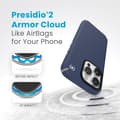 Pikkukuva 9 / 10: Speck Presidio2 Pro Magsafe - iPhone 15 Pro -kotelo (rannikonsininen / pölynharmaa / valkoinen)