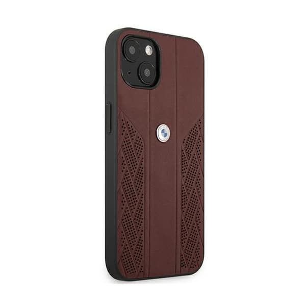 BMW Leather Curve Perforate HC - iPhone 13 cover (rød)