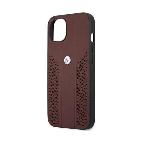 BMW Leather Curve Perforate HC - iPhone 13 cover (rød)