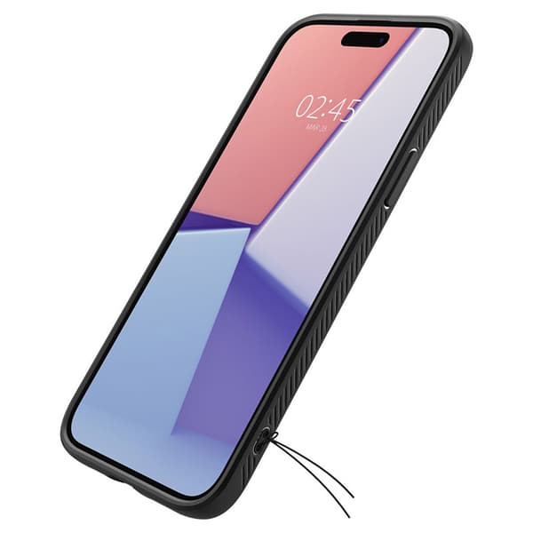 Spigen Liquid Air - Cover til iPhone 15 Plus (mat sort)