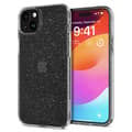 Miniatyrbillede 1 af 10: Spigen Liquid Crystal Glitter - Cover til iPhone 15 Plus (gennemsigtig)