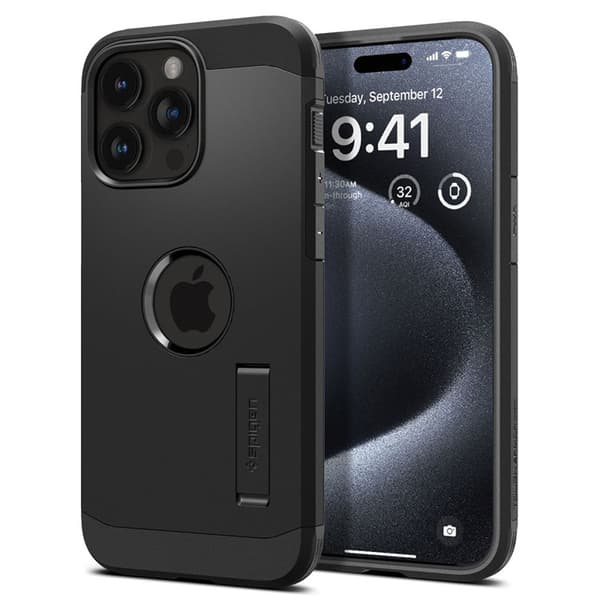 Spigen Tough Armor Mag MagSafe - iPhone 15 Pro Max etui (sort)