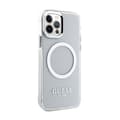 Miniatyrbild 4 av 8: Guess Metal Outline MagSafe - iPhone 12 / iPhone 12 Pro-fodral (Klart / Silver)