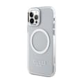 Miniatyrbild 2 av 8: Guess Metal Outline MagSafe - iPhone 12 / iPhone 12 Pro-fodral (Klart / Silver)