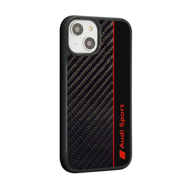 Audi Carbon Fiber Stripe - iPhone 14 cover (sort)