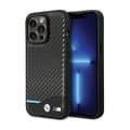 Miniatyrbillede 1 af 8: BMW Læder Carbon Blue Line - iPhone 13 Pro Max etui (sort)