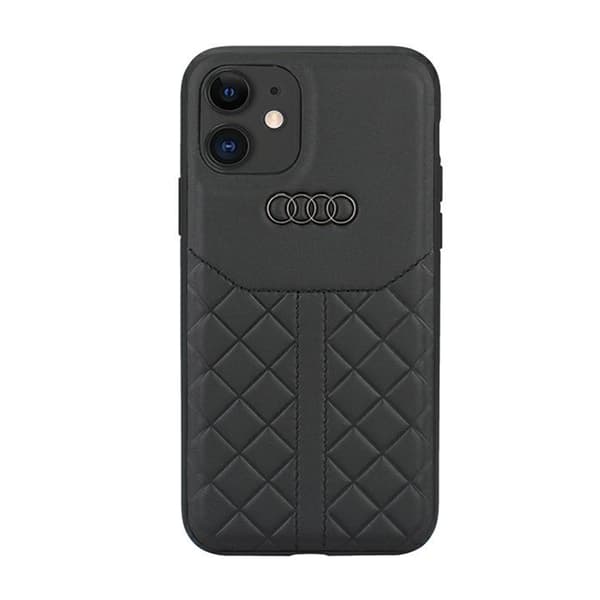 Audi ægte læder - iPhone 12 / iPhone 12 Pro etui (sort)