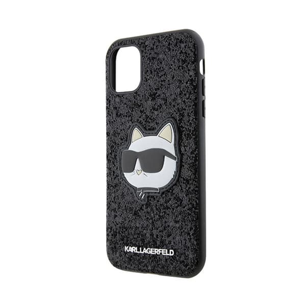 Karl Lagerfeld NFT Glitter Choupette Patch - iPhone 11 fodral (svart)