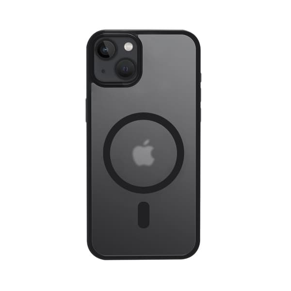 Crong Hybrid Frost MAG Cover - iPhone 15 MagSafe etui (sort)
