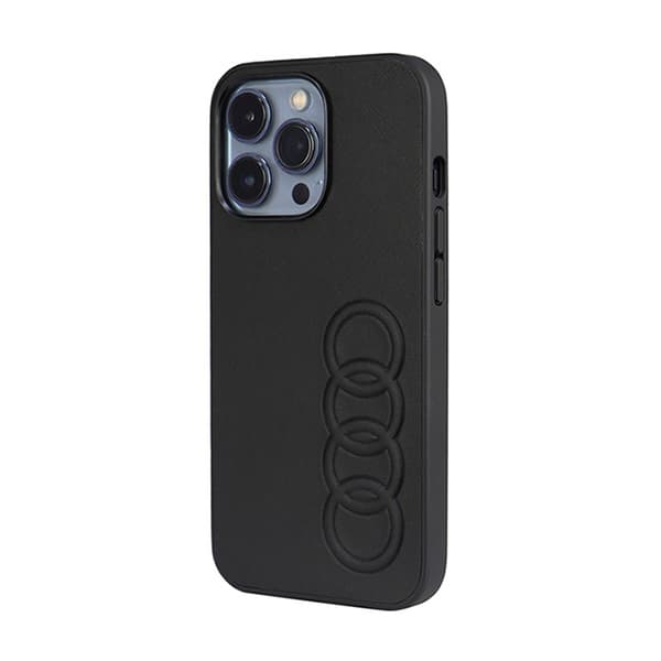 Audi syntetisk læder - iPhone 13 Pro etui (sort)