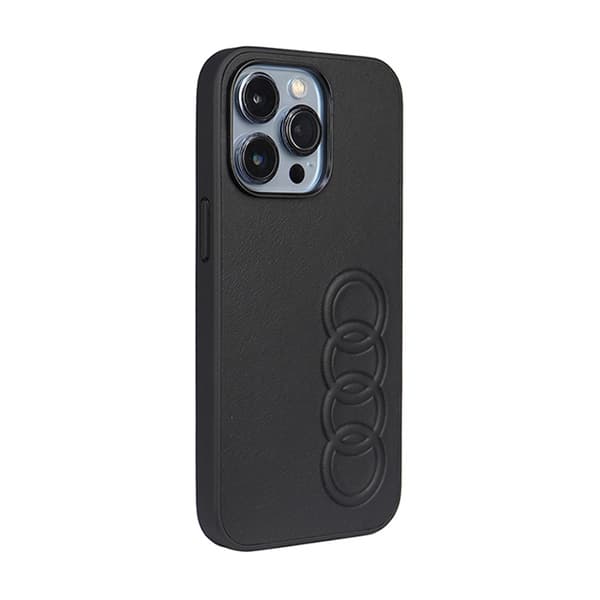Audi syntetisk læder - iPhone 13 Pro etui (sort)