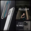 Pikkukuva 10 / 10: Spigen Ultra Hybrid - kotelo iPhone 15 Prolle (Frost Clear)