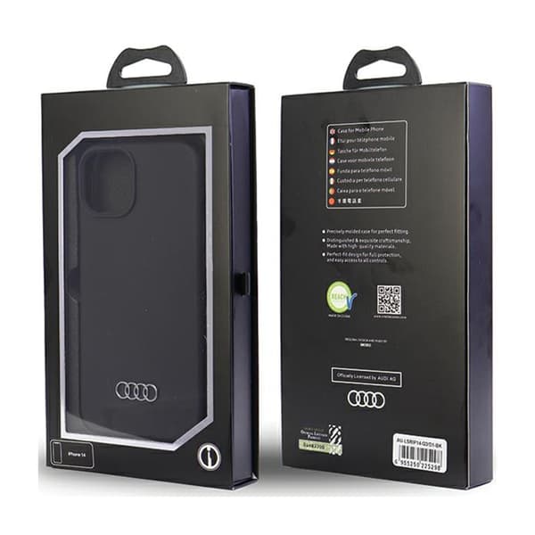 Audi Silikone Cover - iPhone 14 cover (sort)
