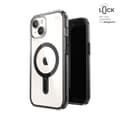 Miniatyrbild 1 av 10: Speck Presidio Perfect-Clear ClickLock & Magsafe - iPhone 15 / iPhone 14 / iPhone 13-fodral (Klar / Frostad Svart / Slate Grey)