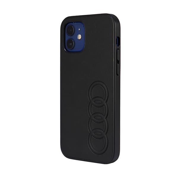 Audi Syntetisk Læder - iPhone 12 / iPhone 12 Pro etui (sort)
