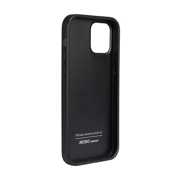 Audi Syntetisk Læder - iPhone 12 / iPhone 12 Pro etui (sort)