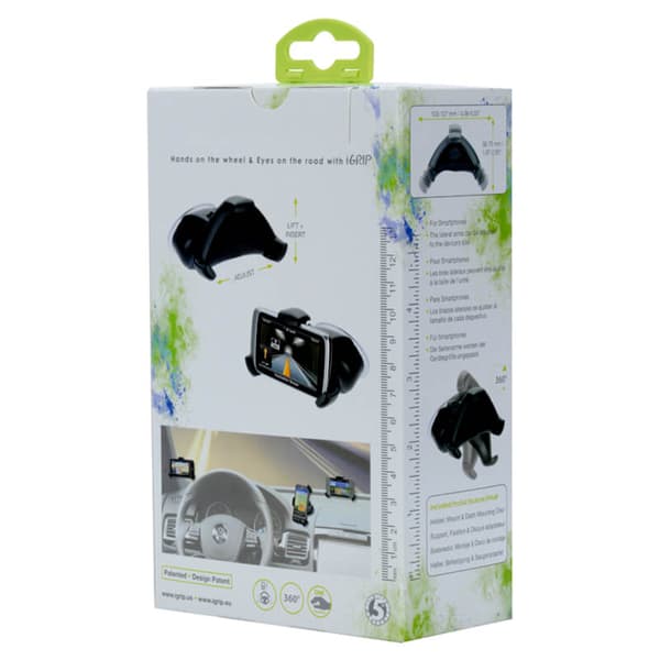 iGrip Universal Smart Grip´R Kit - Yleiskäyttöinen autoteline älypuhelimille, leveys 50 - 75 mm / korkeus 103 - 127 mm