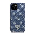 Miniatyrbillede 3 af 8: Guess 4G Triangle Metal Logo - iPhone 15 Plus etui (blå)