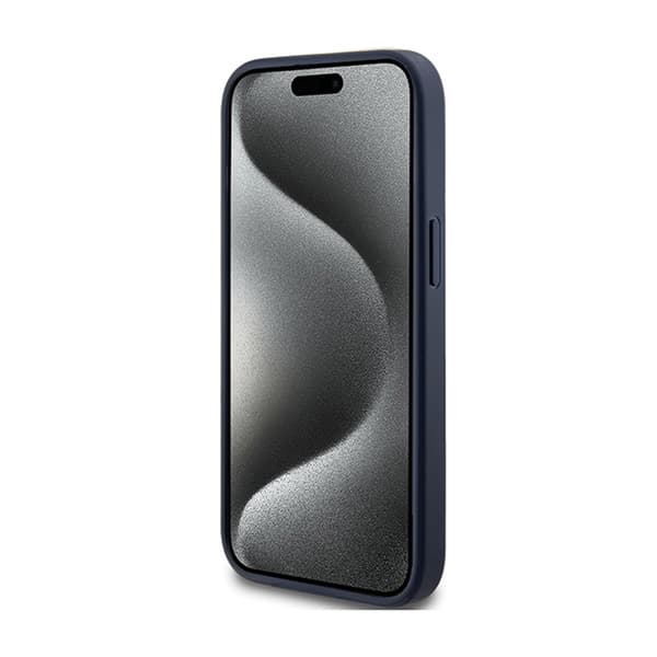 Guess 4G Triangle Metal Logo - iPhone 15 Plus etui (blå)
