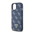 Miniatyrbillede 6 af 8: Guess 4G Triangle Metal Logo - iPhone 15 Plus etui (blå)