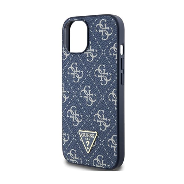 Guess 4G Triangle Metal Logo - iPhone 15 Plus etui (blå)