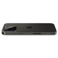 Pikkukuva 7 / 10: Spigen Optik.TR kameran linssisuoja 2 kpl - Linssin suojalasi iPhone 15 Prolle / 15 Pro Maxille / iPhone 14 Prolle / 14 Pro Maxille (musta)