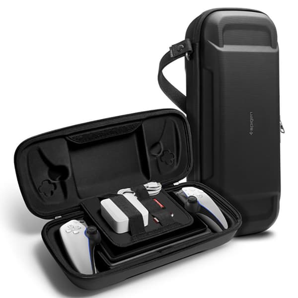 Spigen Rugged Armor Pro - Kotelo Sony PlayStation Portalille (musta)