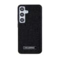 Miniatyrbild 3 av 8: Karl Lagerfeld Rhinestone metalllogotyp - Samsung Galaxy S24+ fodral (svart)