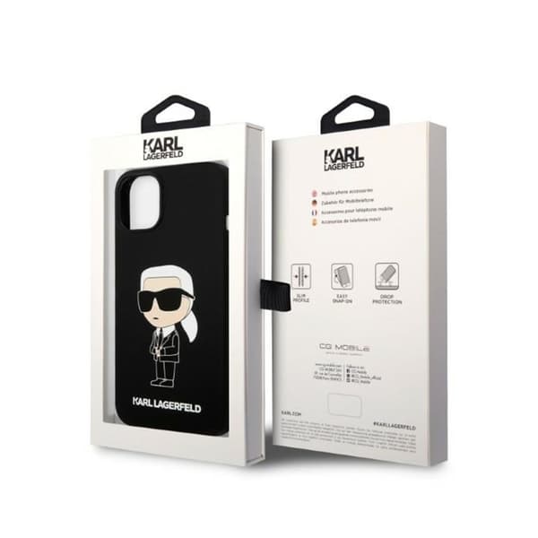 Karl Lagerfeld Silikon Ikonik MagSafe - iPhone 15 Plus / 14 Plus Fodral (svart)