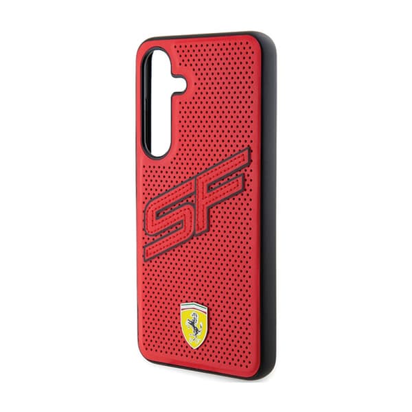 Ferrari Big SF Perforeret - Etui til Samsung Galaxy S24+ (rød)