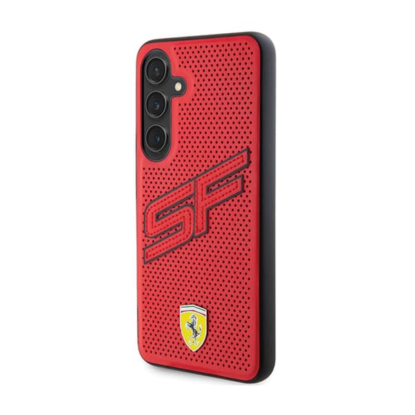 Ferrari Big SF Perforeret - Etui til Samsung Galaxy S24+ (rød)