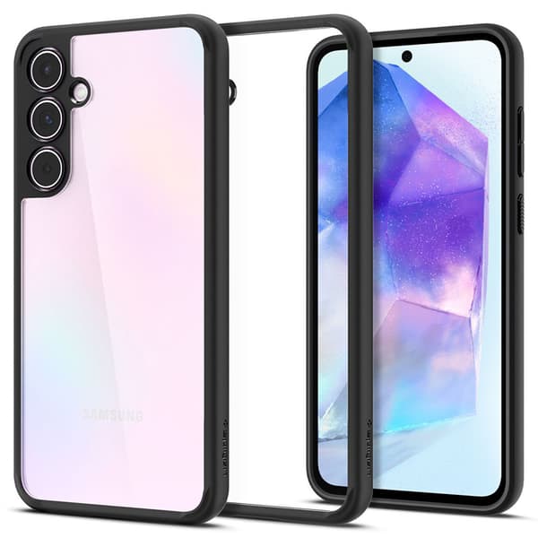 Spigen Ultra Hybrid - Suojakuori Samsung Galaxy A55 5G (mattamusta)