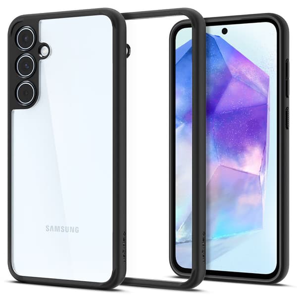 Spigen Ultra Hybrid - Suojakuori Samsung Galaxy A55 5G (mattamusta)