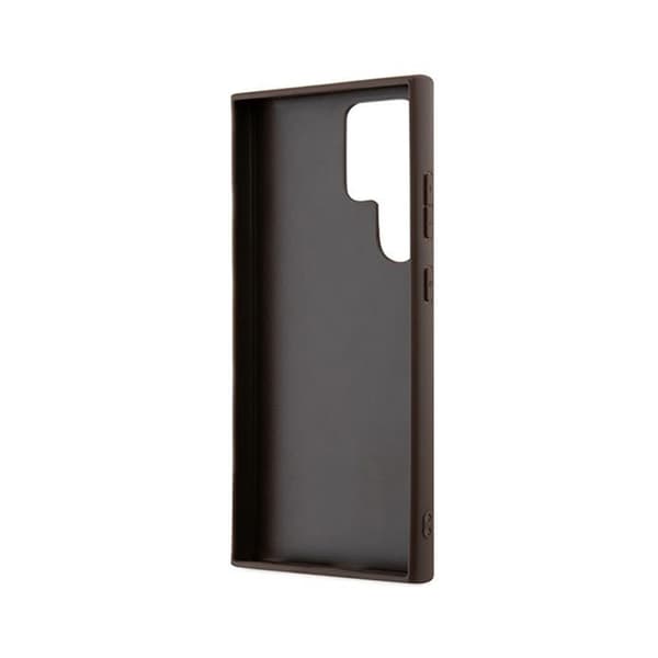 Guess 4G Metal Gold Logo - Samsung Galaxy S24 Ultra Cover (Brun)